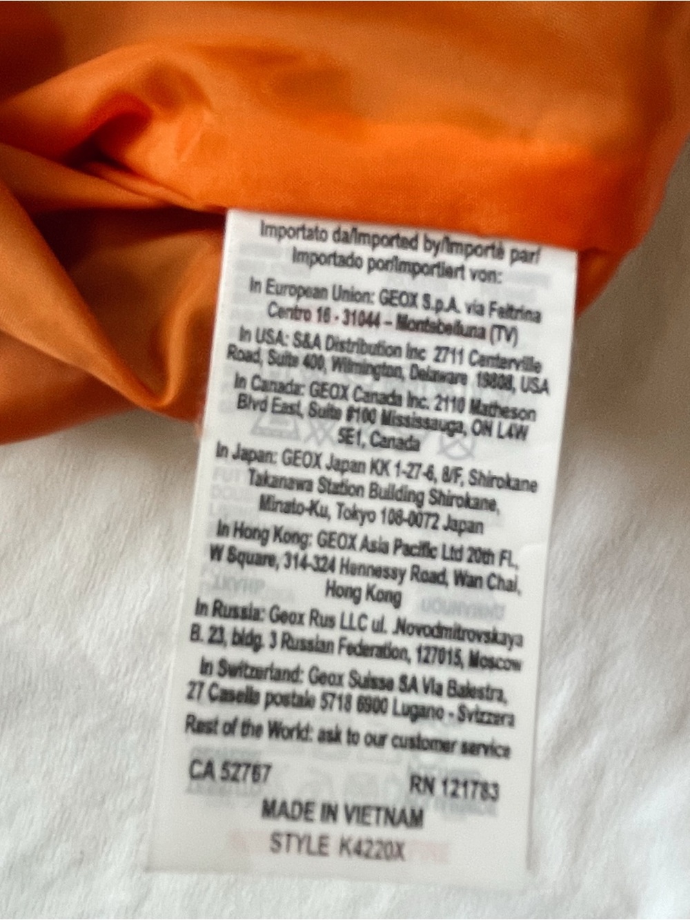 GEOX Jacket Windbreaker Hoodie Hood Blue Full Zip Coat Outdoor Hiking - Picture 7 of 14